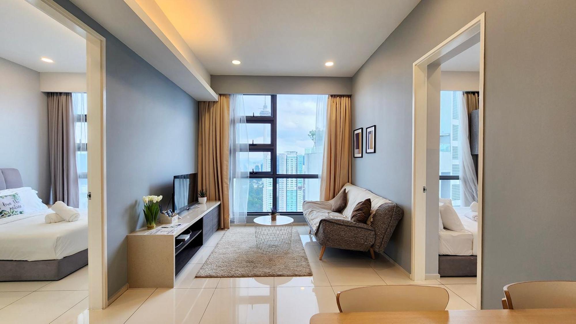 Skyline View In Bukit Bintang The Robertson 42F Apartment Kuala Lumpur Exterior photo