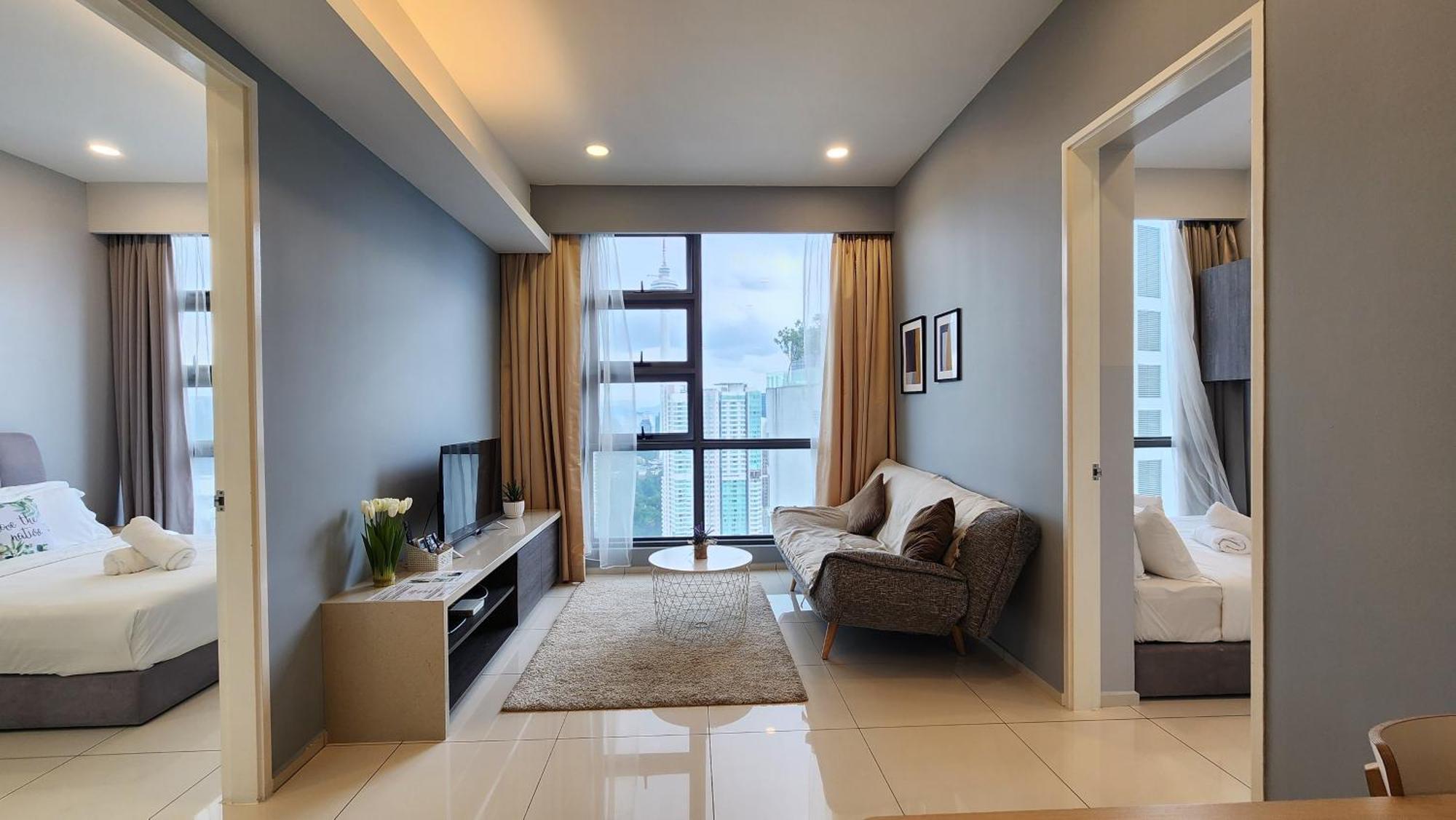 Skyline View In Bukit Bintang The Robertson 42F Apartment Kuala Lumpur Exterior photo